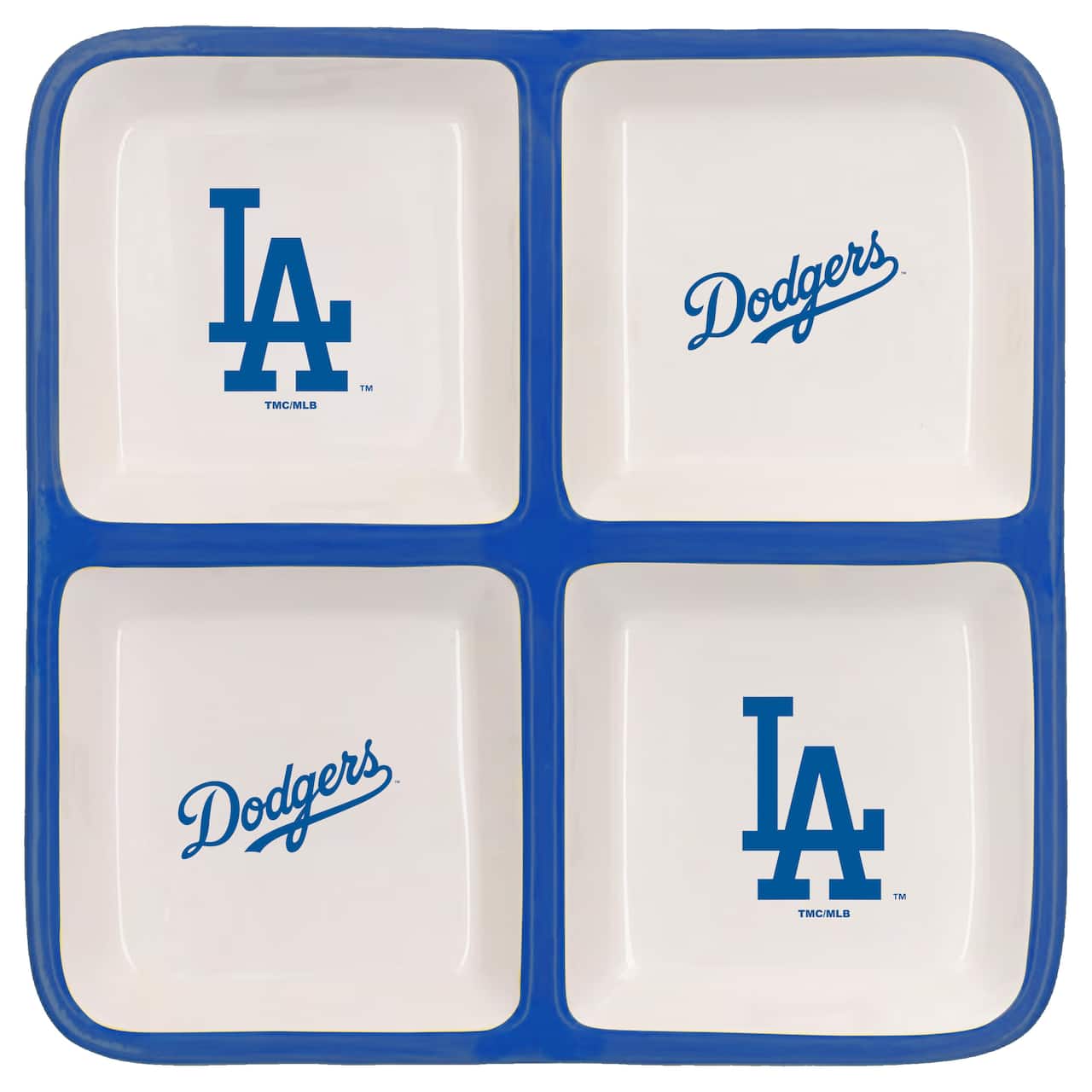 The Memory Company MLB 4 Section Square Ceramic Tray